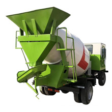 China Cement mortar automatic feeding mixing truck concrete stirring tank transport equipment